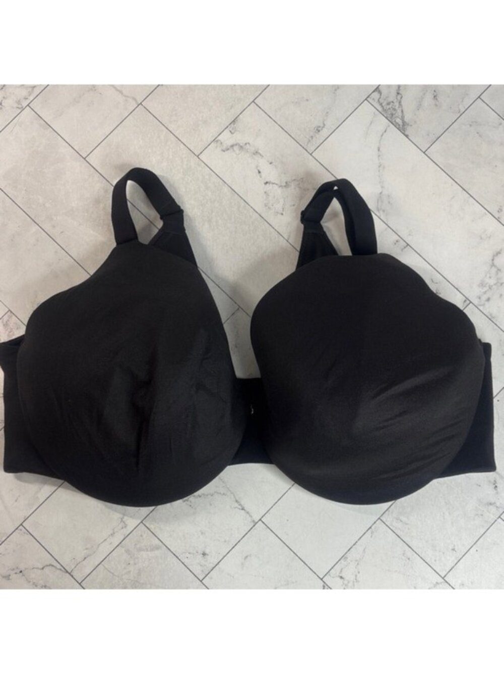 NWOT Cacique Lane Bryant Womans Bra Black Full Coverage UNDERWIRE 42DD